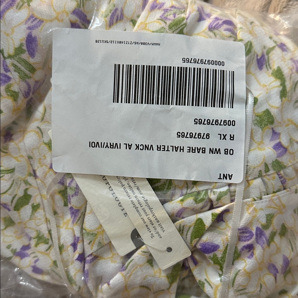 NWT! Anthropologie Maeve Sleeveless Halter Mini Dress - Size XL 🐸 - Picture 5 of 8